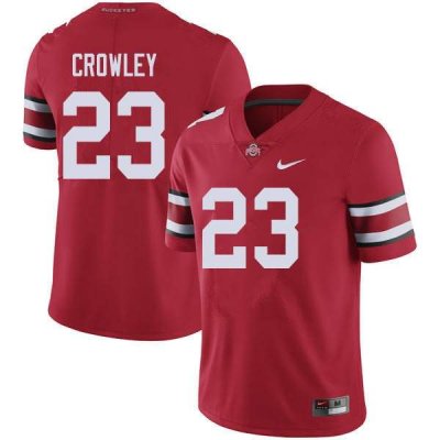 NCAA Ohio State Buckeyes Men's #23 Marcus Crowley Red Nike Football College Jersey IBU2145YR